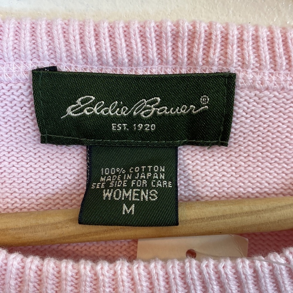 Eddie Bauer Women's Light Pink Long Sleeve Casual Crewneck Sweater Size M - Picture 5 of 8